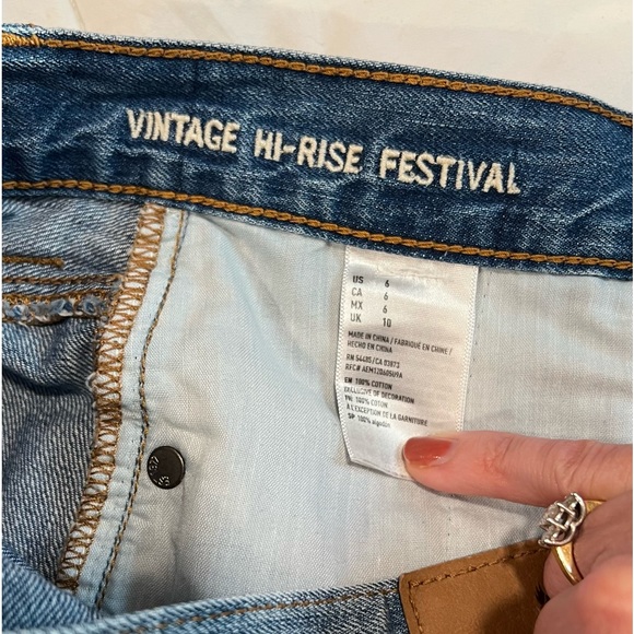 Vintage High Rise Denim Shorts - Picture 8 of 8